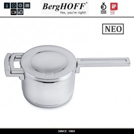 Ковш NEO со стальной мульти-крышкой, 1.9 л, D 16 см, индукционное дно, BergHOFF