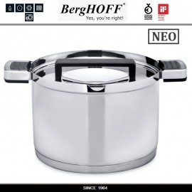 Кастрюля NEO Click, 5.8 л, D 24 см, индукционное дно, BergHOFF