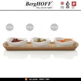 Набор емкостей Eclipse на подставке, 4 предмета, пробка, BergHOFF