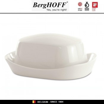 Масленка Eclipse, фарфор белый, серия Eclipse White, BergHOFF