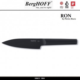 Нож поварской RON, лезвие 13 см с антипригарным покрытием, черная ручка, BergHOFF