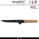 Нож RON для выемки костей, лезвие 15 см с антипригарным покрытием, деревянная ручка, BergHOFF