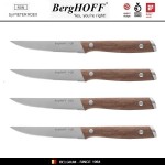 Набор ножей RON для мяса, стейка, 4 шт, деревянная ручка, BergHOFF