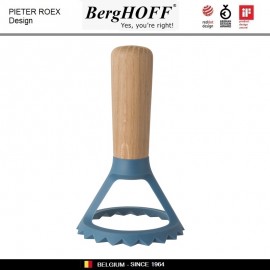 LEO Пресс для равиоли, печенья, с деревянной ручкой, D 8 см, BergHOFF