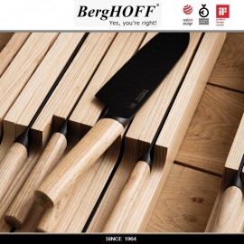 Нож RON для овощей, лезвие 12 см с антипригарным покрытием, деревянная ручка,BergHOFF