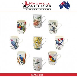 Кружка Волнистые Попугайчики в подарочной упаковке, 300 мл, серия Birds of the World, Maxwell & Williams