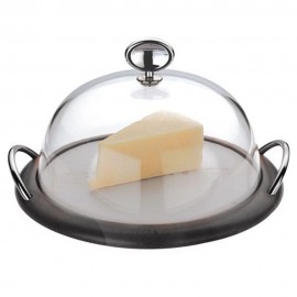 Блюдо для сыра с крышкой dia 31 см, цвет венге, серия Lola Wenge, CASA BUGATTI