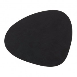 981900 NUPO black подстановочная салфетка фигурная, кожа, L 44 см, W 37 см, серия NUPO, LIND DNA