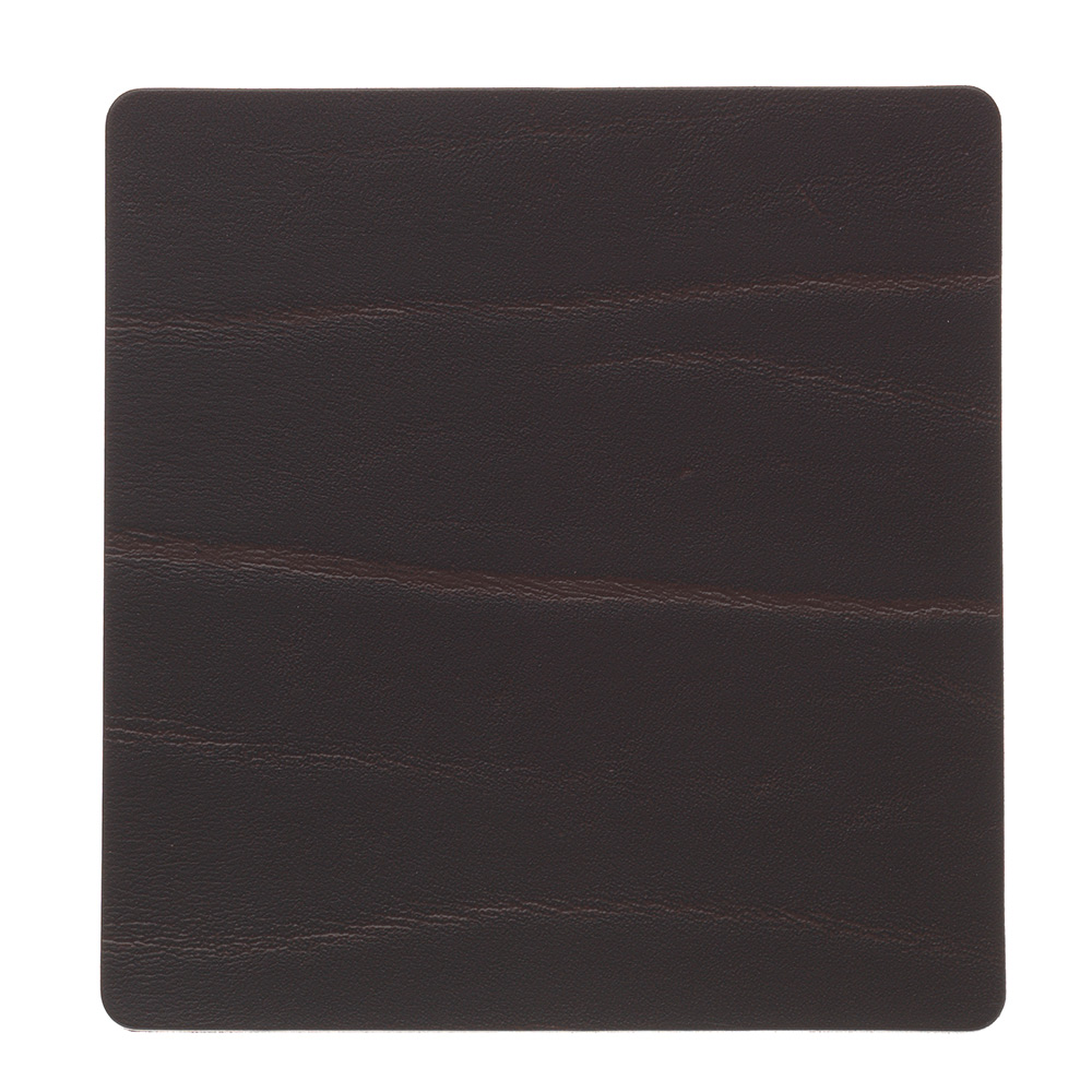 98888 BUFFALO brown подстаканник квадратный, кожа, L 10 см, W 10 см, серия BUFFALO, LIND DNA