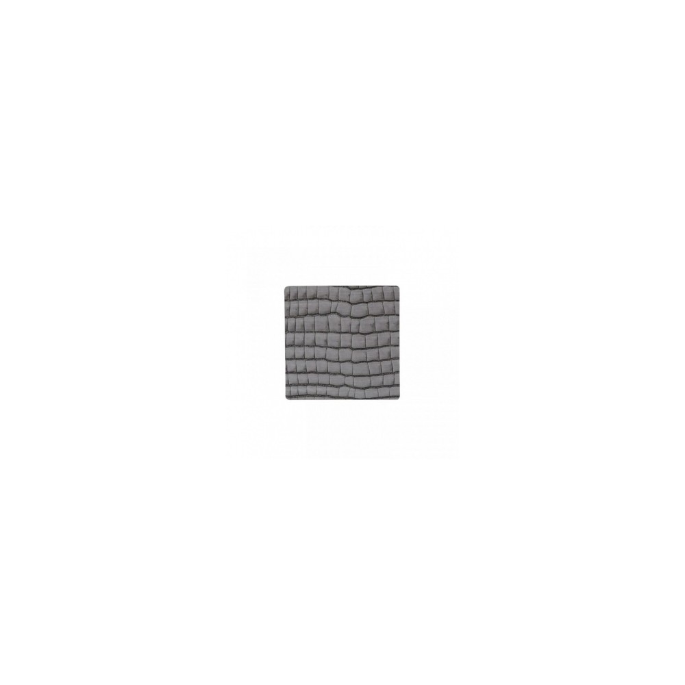 9899 CROCO silver-black подстаканник квадратный, кожа, L 10 см, W 10 см, серия CROCO, LIND DNA