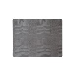 98327 CROCO silver-black подстановочная салфетка прямоугольная, кожа, W 35 см, H 45 см, серия CROCO, LIND DNA