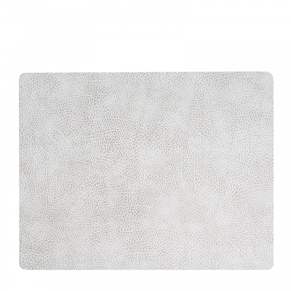 98935 HIPPO white-grey подстановочная салфетка прямоугольная, кожа, L 45 см, W 35 см, серия HIPPO, LIND DNA