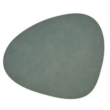 981130 HIPPO pastel green подстановочная салфетка фигурная, кожа, L 44 см, W 37 см, серия HIPPO, LIND DNA