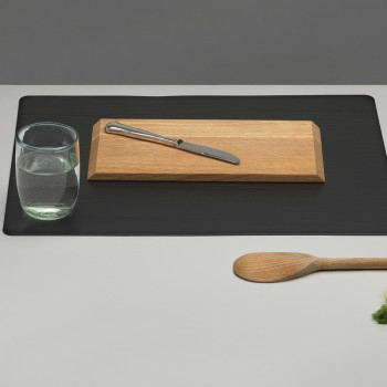 981169 NUPO anthracite подстановочная салфетка прямоугольная, кожа, L 45 см, W 35 см, серия NUPO, LIND DNA