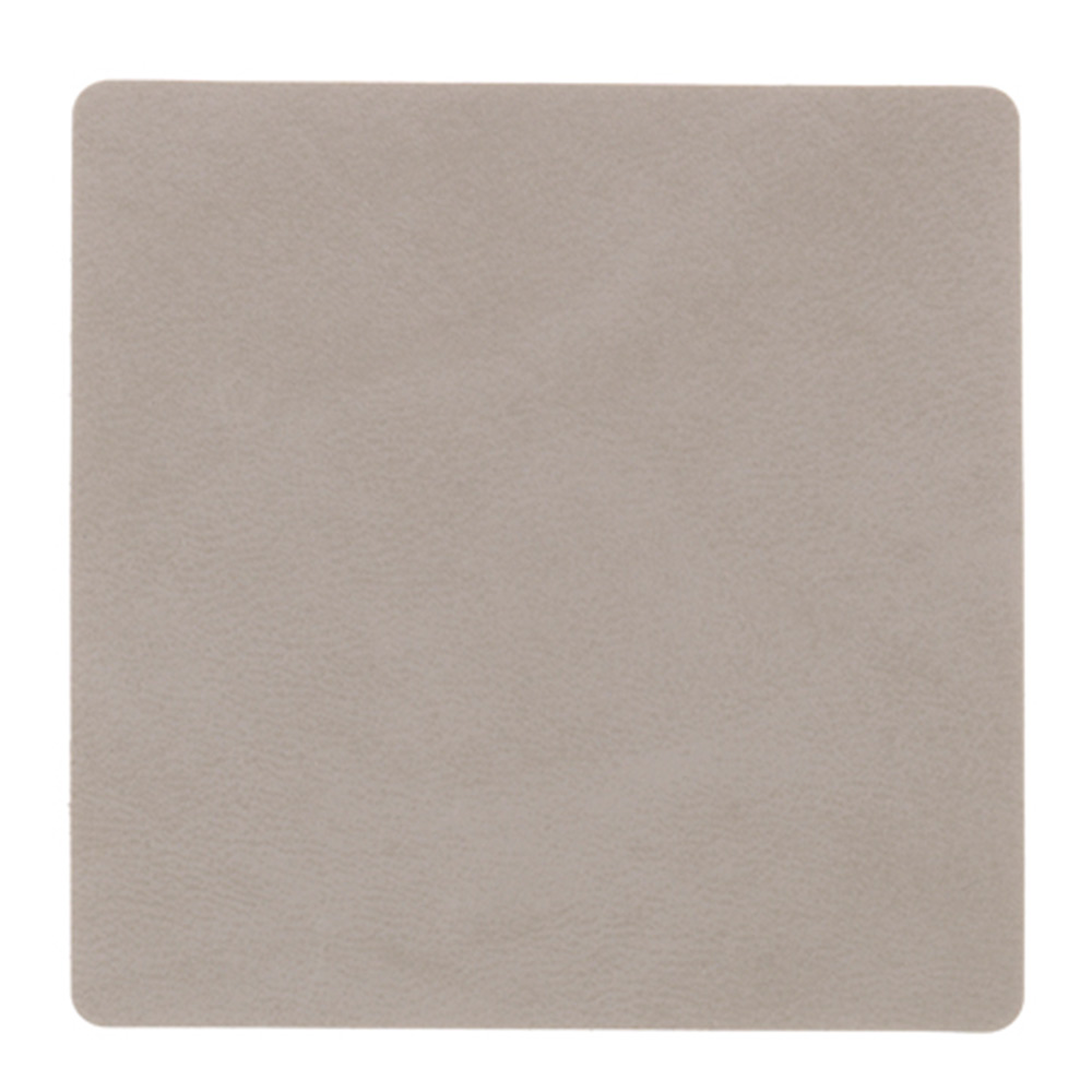 981186 NUPO light grey подстаканник квадратный, кожа, L 10 см, W 10 см, серия NUPO, LIND DNA