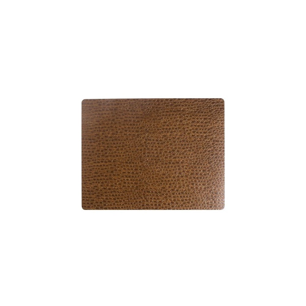 98898 LACE brown подстановочная салфетка прямоугольная, кожа, L 45 см, W 35 см, серия LACE, LIND DNA