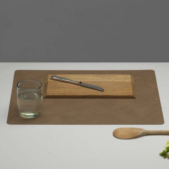 981172 NUPO brown подстановочная салфетка прямоугольная, кожа, L 45 см, W 35 см, серия NUPO, LIND DNA