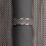 Кольцо для салфеток Light grey, серия Stainless steel, CHILEWICH