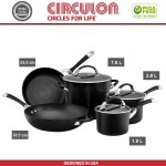 Набор антипригарной посуды Symmetry Black, 5 предметов, CIRCULON