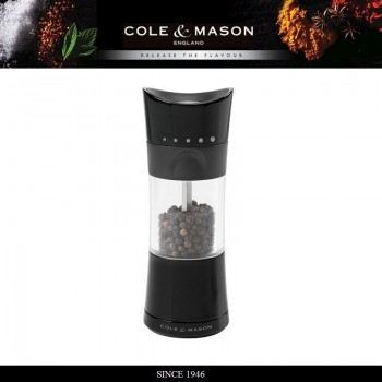 Мельница для перца, H 15.4 см, модель Harrogate Chrome, Cole & Mason