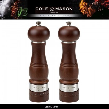 Набор мельниц для перца и соли в подарочной упаковке, модель Ardingly Forest Wood Walnut, Cole & Mason