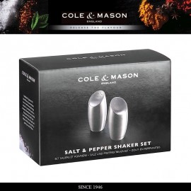 Набор для соли и перца, 2 предмета, сталь, модель Exbury, Cole & Mason