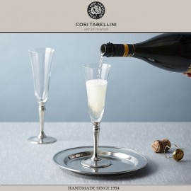 Бокал BAROLO для шампанского, 170 мл, олово, хрустальное стекло, Cosi Tabellini