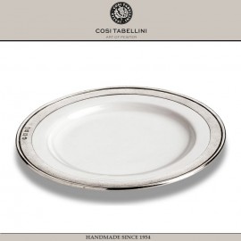 Десертная (закусочная) тарелка CONVIVIO, D 22 см, олово, белый, Cosi Tabellini