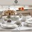 Менажница OSTERIA для снеков, орешков, H 6 см, D 15 см, олово, Cosi Tabellini