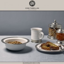 Тарелка для хлопьев и первых блюд, D 20 см, олово, серия CONVIVIO, Cosi Tabellini