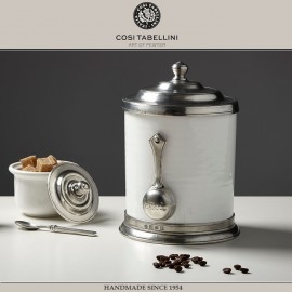Банка CONVIVIO для кофе с ложкой, 1.4 л, олово, Cosi Tabellini