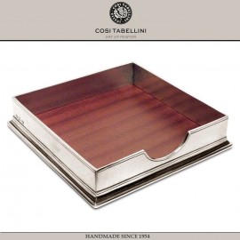 Держатель SIRMIONE для салфеток большой, 19 x 19 см, олово, Cosi Tabellini Держатель SIRMIONE для салфеток большой, 19 x 19 см, олово, Cosi Tabellini