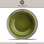 Тарелка CONVIVIO суповая,  для пасты, D 24 см, олово, зеленый, Cosi Tabellini