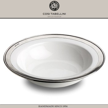 Блюдо-салатник CONVIVIO, D 30 см, олово, белый, Cosi Tabellini
