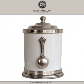 Банка CONVIVIO для кофе с ложкой, 1.4 л, олово, Cosi Tabellini