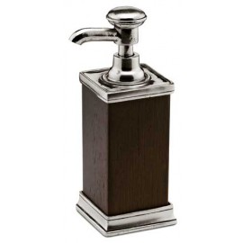 Диспенсер для мыла, H 18,5 см, L 6,7 см, W 6,7 см, олово, серия MILANO, Cosi Tabellini