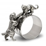 Кольцо для салфеток (кошка с собакой), D 6,5 см, L 7 см, олово, серия WMF, Cosi Tabellini