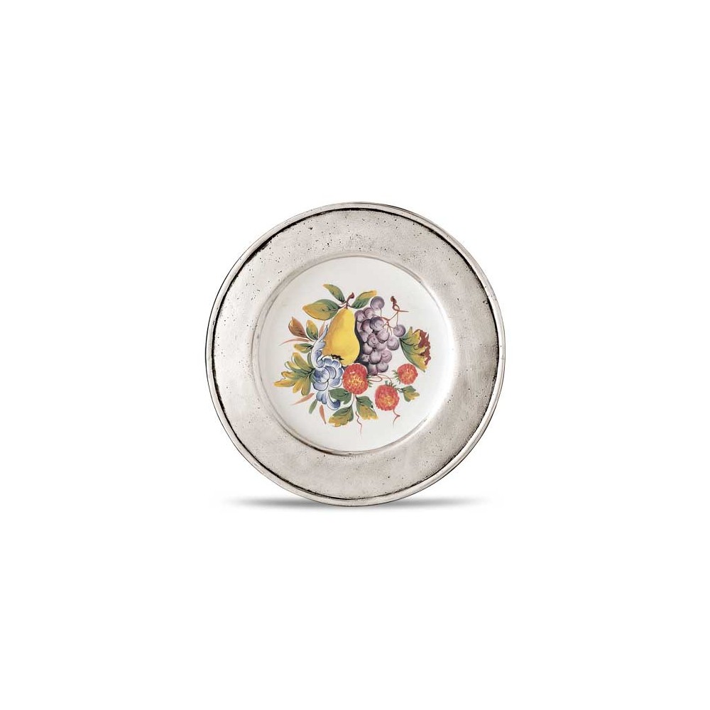 Тарелка настенная декоративная, D 23 см, олово, серия LOMBARDIA, Cosi Tabellini