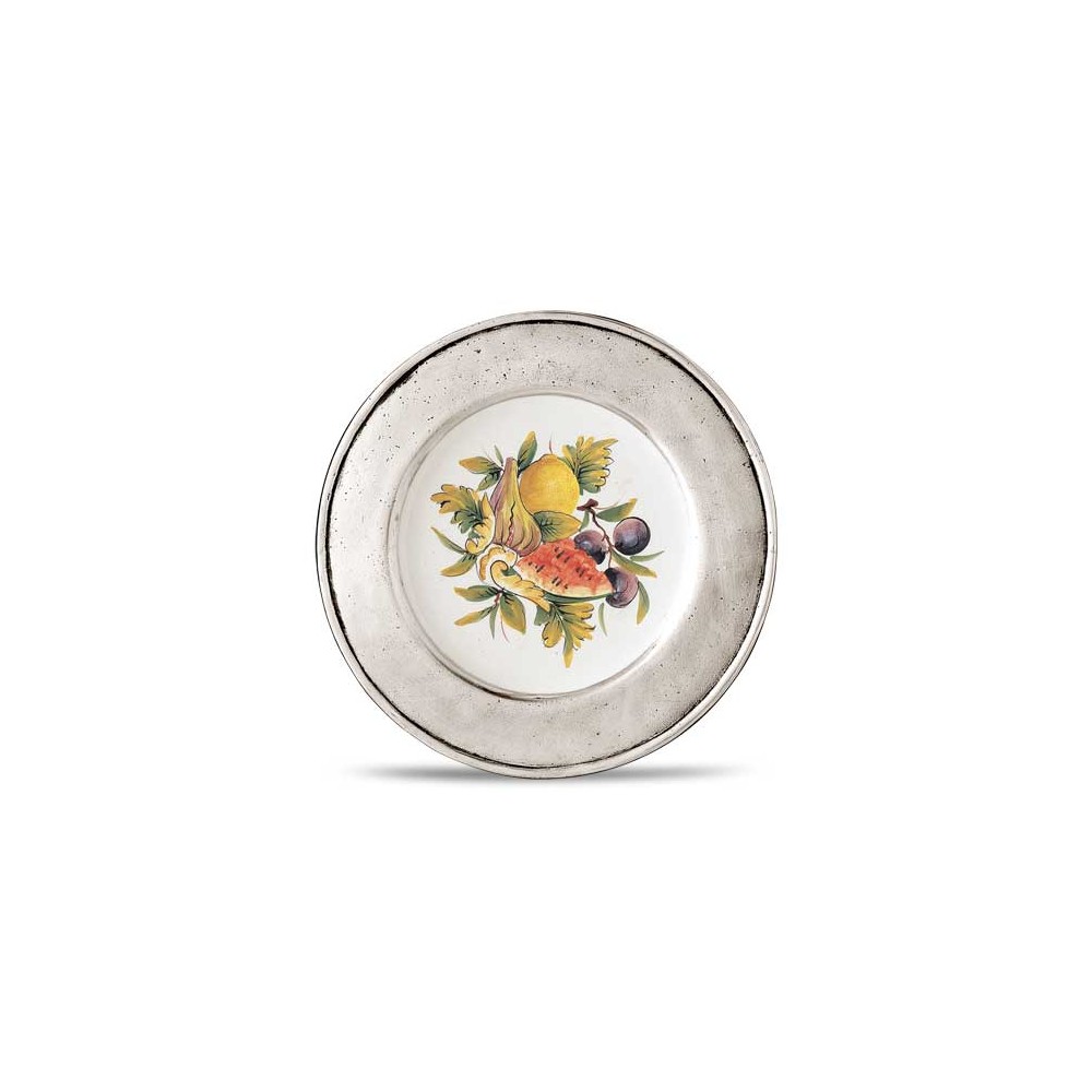 Тарелка настенная декоративная, D 23 см, олово, серия LOMBARDIA, Cosi Tabellini