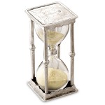 Песочные часы, 10 минут, H 16,5 см, олово, серия ARCHIMEDE, Cosi Tabellini