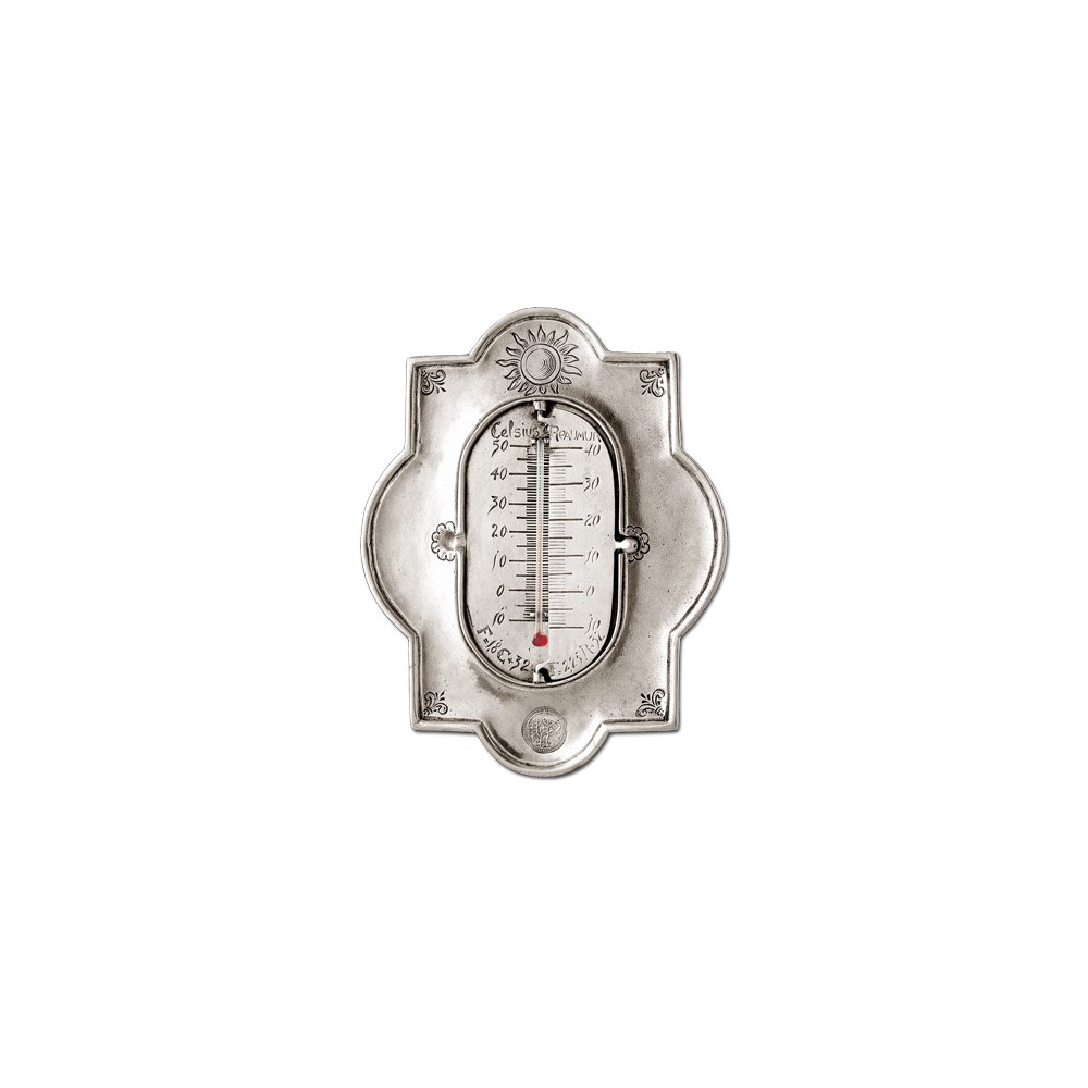 Термометр с тройной шкалой измерения, L 16 см, W 20 см, олово, серия CELSIUS, Cosi Tabellini