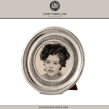 Фото-рамка TOSCANA круглая, D 10.5 см, олово, Cosi Tabellini