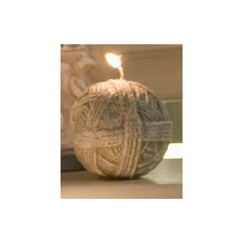 Свеча - КЛУБОК МАЛЕНЬКИЙ, D 10 см, серия GOMITOLO PICCOLO