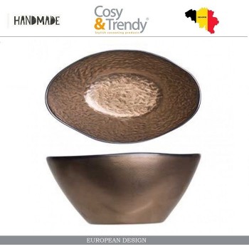 Глубокий салатник COPERNICO овальный ручная работа, 15 х 9.5 см, керамика, COSY&TRENDY