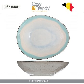 Блюдо-салатник MALIBU ручной работы, 19.5 х 16.5 см, каменная керамика, COSY&TRENDY