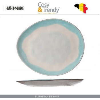 Блюдо-тарелка MALIBU, ручная работа, 20.5 х 17.5 см, каменная керамика, COSY&TRENDY