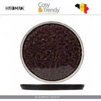 Блюдо-тарелка LAGUNA VIOLA ручной работы, D 31 см, каменная керамика, COSY&TRENDY