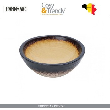 Соусник FERVIDO желтый, ручная работа, 9 х 3 см, каменная керамика, COSY&TRENDY