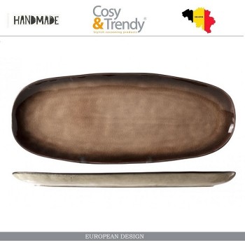 Блюдо ATILLA для закусок, ручная работа, 36 х 15 см, каменная керамика, COSY&TRENDY