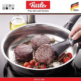Гриль-сковорода Crispy Steelux Premium, D 20 см, сталь 18/10, Fissler